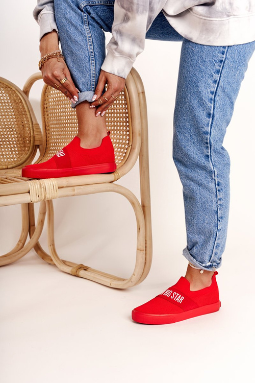 Dámské Tenisky Slip-on Big Star FF274220 červené
