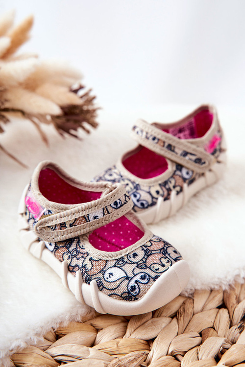 Žabky Baleríny Befado Jelen 109P240 Béžová