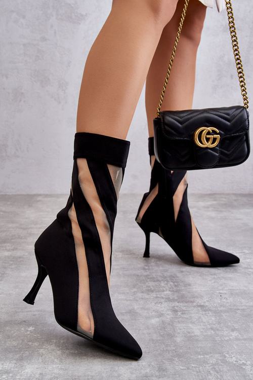 Módne vysoké ženské topánky na vysokej podpätku deyna