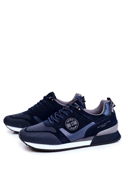 Pánske športové topánky tenisky Big Star Navy GG174547