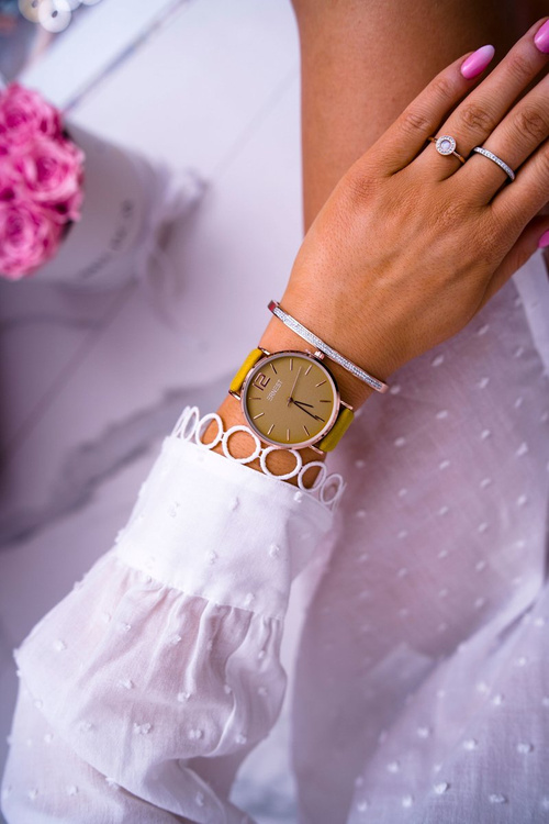 Dámske hodinky Ernest Yellow Claire