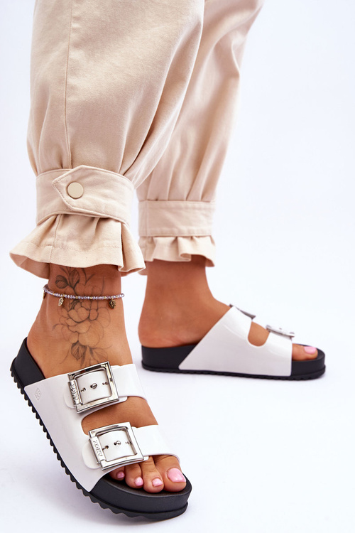 Dámské pantofle Smooth ZAXY HH285159 Bílé