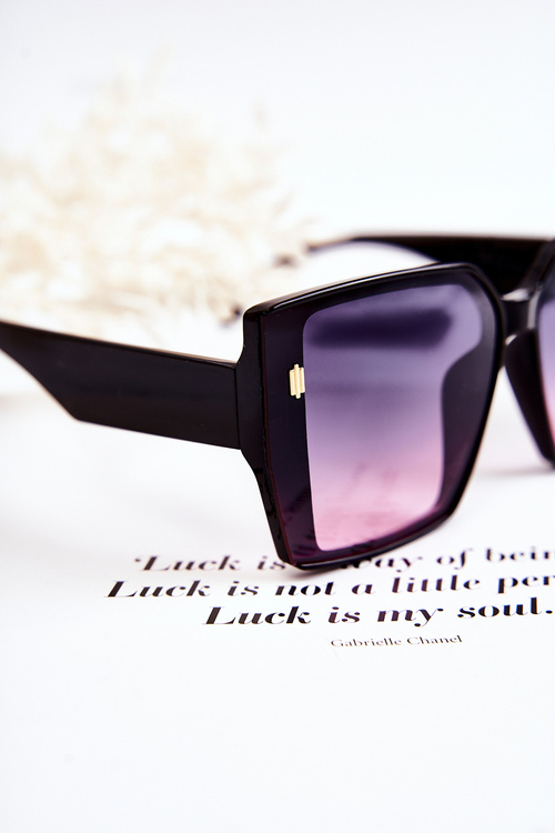 Čtvercové sluneční brýle Ombre V110021 Černá