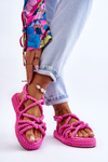 Dámske módne pletené sandále Fuchsja Tiffanie