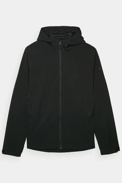 Pánska Softshell Bunda S Kapucňou 4F Čierna 4FWAW24TSOFM283-20S
