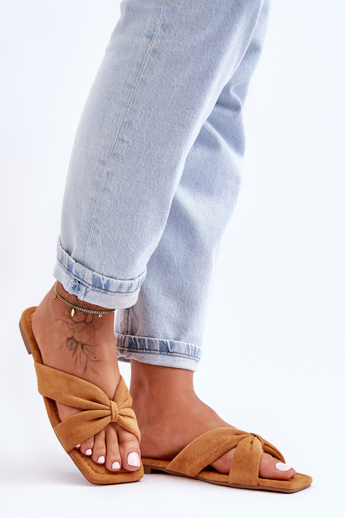 Dámské sametové pantofle Camel Vanilla Sky