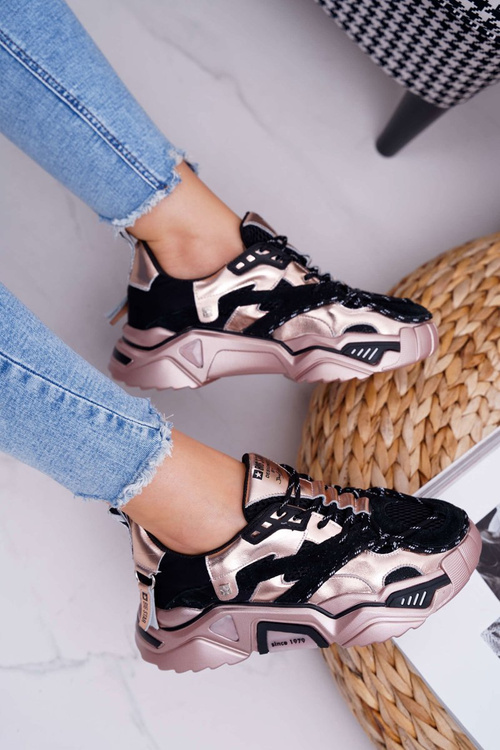 Dámská Sportovní Obuv Big Star od Daniel Lopez černé zlaté FF274A528