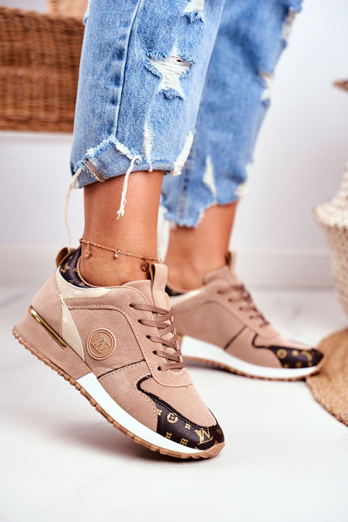 Dámská Sportovní Obuv Béžový Zlaté Prvky Clementine