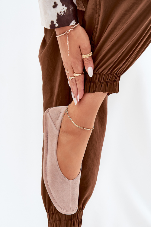 Semišové Dámské Baletky Big Star RR274081 Růžové