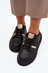 Dámske Sneakersy Na Platforme Big Star SS274360 Čierne