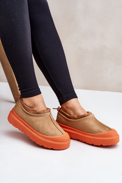 Dámské Sněhule Na Platformě S Nízkým Svrškem Camel Izamine