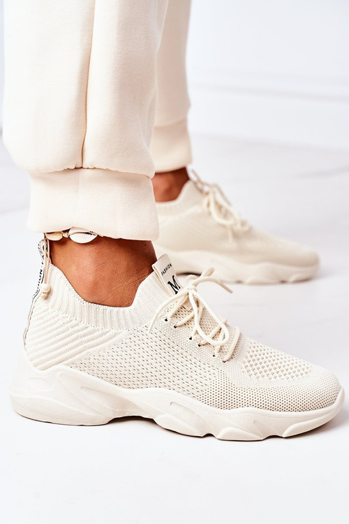Dámská Sportovní Boty Sneakers Béžové Fashion