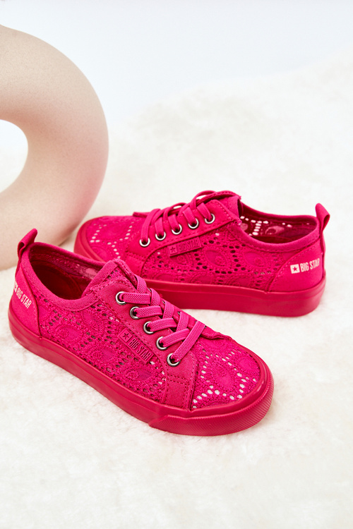 Veľká hviezda JJ374007 Pink Openwork Sneakers
