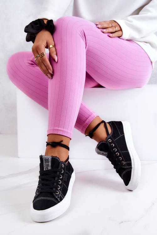 Dámske tenisky Veľká hviezda JJ274098 Čierne tenisky