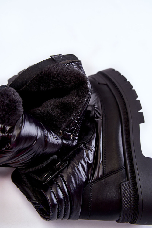 Dámské Kozačky Na Platformě Černe Nerina