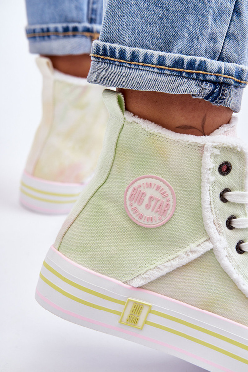 Dámské vysoké tenisky Big Star LL274177 Vícebarevné