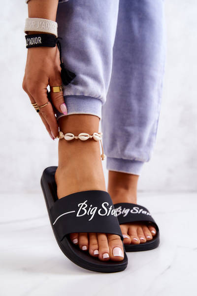 Veľká hviezda JJ274A300 Black Gum Gum Gum Flip -flops