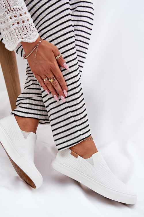 Dámské Tenisky Slip-On Big Star RR274717 Bílé