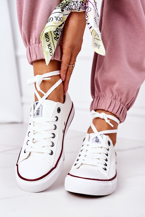 Dámske kožené tenisky Big Star II274001 biela