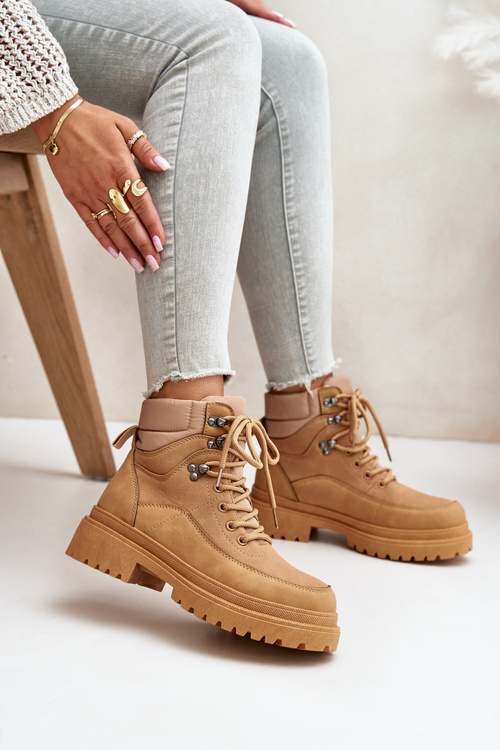Dámské šněrovací kotníkové boty Camel Rabaria