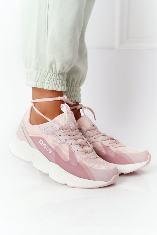 Dámské Tenisky Memory Foam Big Star HH274811 Růžové