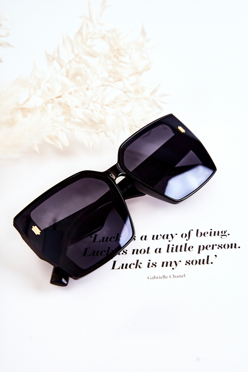 Čtvercové sluneční brýle Hladká V110021 Černá