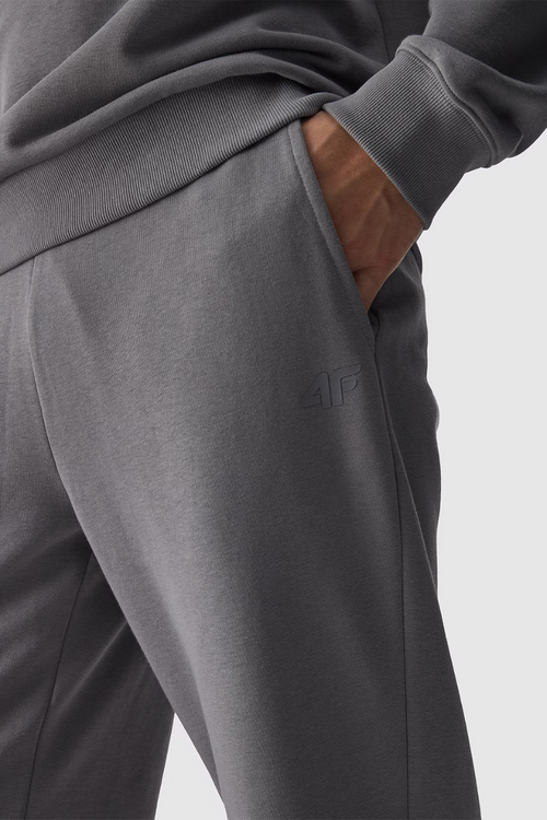 Pánske Teplákové Nohavice Joggery 4FWMM00TTROM0942-25S Šedé