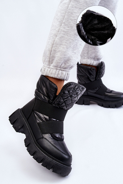 Dámské botky s izolací černé Feritos