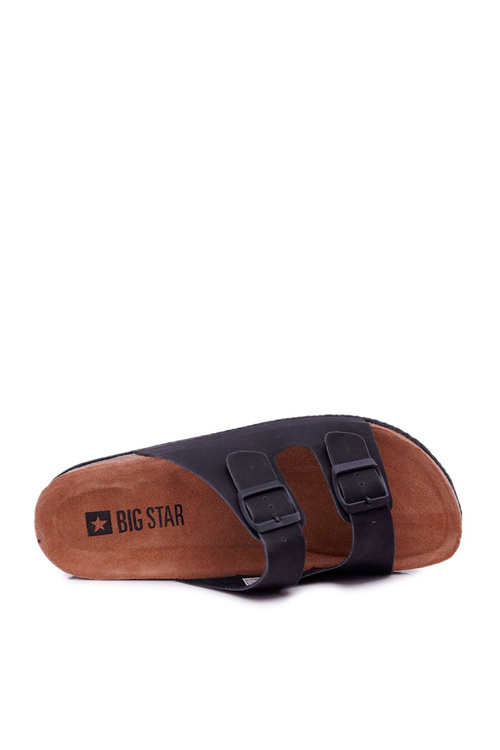 Pánske žabky s veľkou hviezdou Black DD174605 pracky