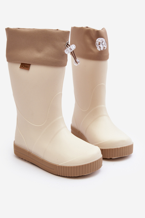 Dětské Holínky s límcem Wave Gokids 979 Beige