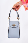 Malá dámska taška s dekoráciou modré Ellies