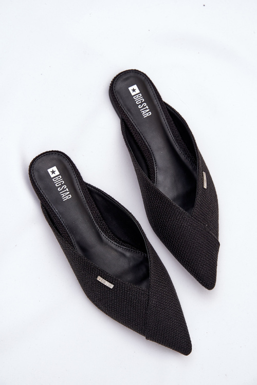 Dámske Papuče S Špicatými Nosmi Big Star RR274210 Čierne