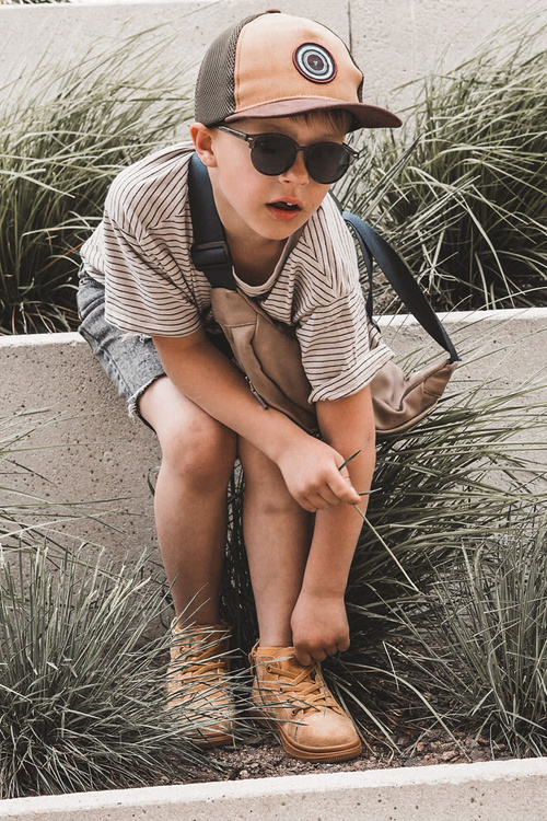 Dětské vysoké tenisky s zipem Camel Boone