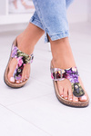 Dámske flip -flops flip -flops s kvetmi floríny