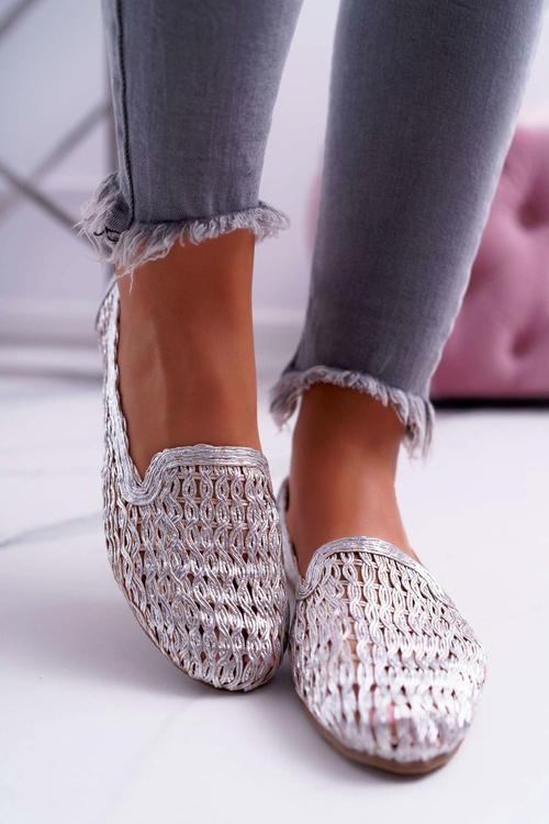 Dámské Balerínky Lu Boo Stříbrné 4Ever