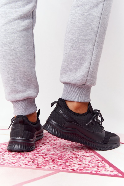 Dámska športová topánka pohodlie pena čierna