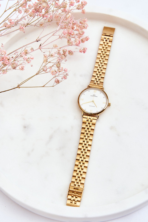 Dámské vodotěsné hodinky Světlé ciferník Giorgio&Dario Zlatý