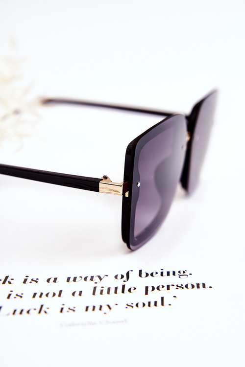 Módní dámské sluneční brýle V130045 Černá