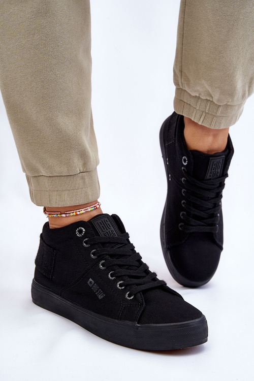 Dámske klasické vysoké tenisky Big Star LL274001 čierna