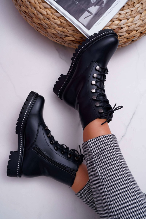 Dámské Kotníkové Boty Černé Buena