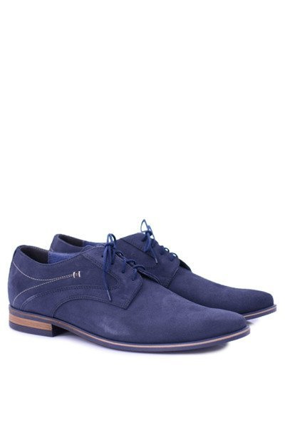 Pánske topánky Bednarek Elegantné kožené kožené námornícke modré eligio