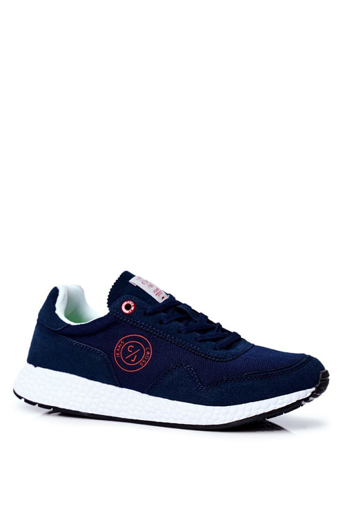 Pánske športové topánky krížové džínsy Navy modré FF1R4009C