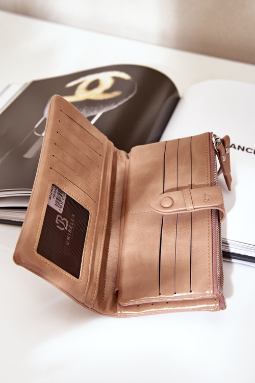 Dámska Peňaženka Z Eko Kože Tmavo Béžová Irinda