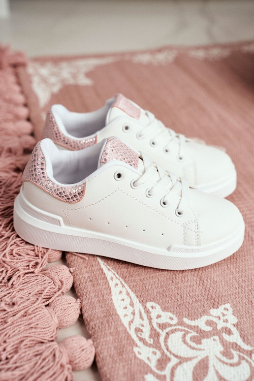 Detské športové topánky s bielym suchým zipsom Ilonka