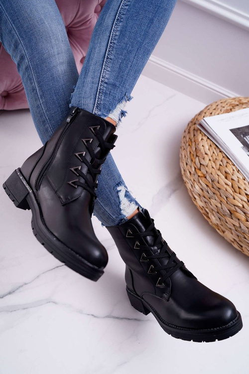 Dámské Kotníkové Boty Černé Sergio Leone TR718