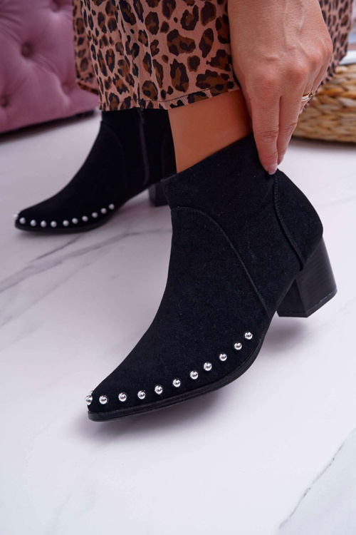 Dámské Kotníkové Boty černé Sobery