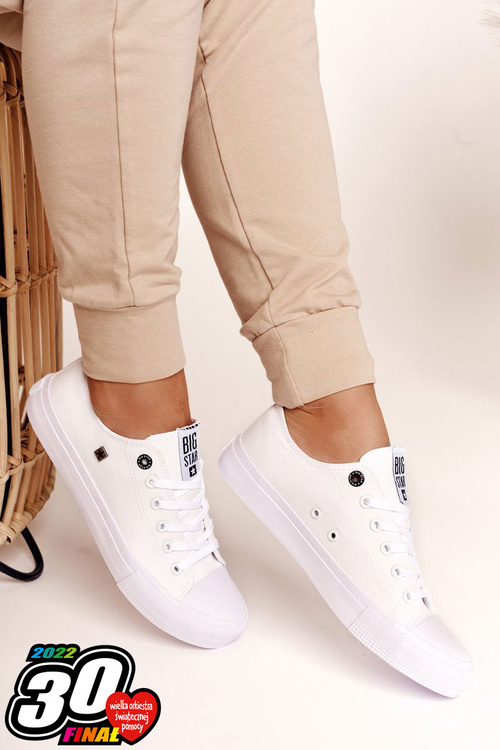 Podporte Wośp Dámske biele tenisky Big Star AA274010