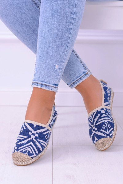 Lu Boo dámské modré prádlo Espadrilles Aztec Bimbi