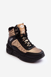 Ocieplané Dámské Botky Na Platformě Lee Cooper LCJ-23-44-1986L Zlaté 
