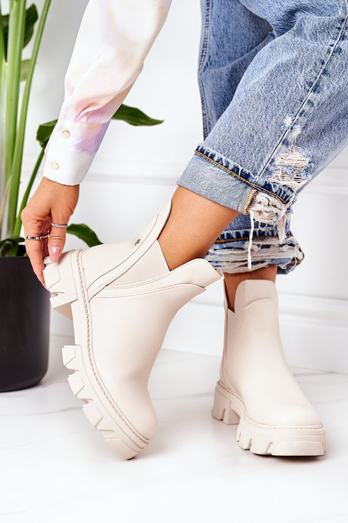 Teplé Boty Béžové Hashtag